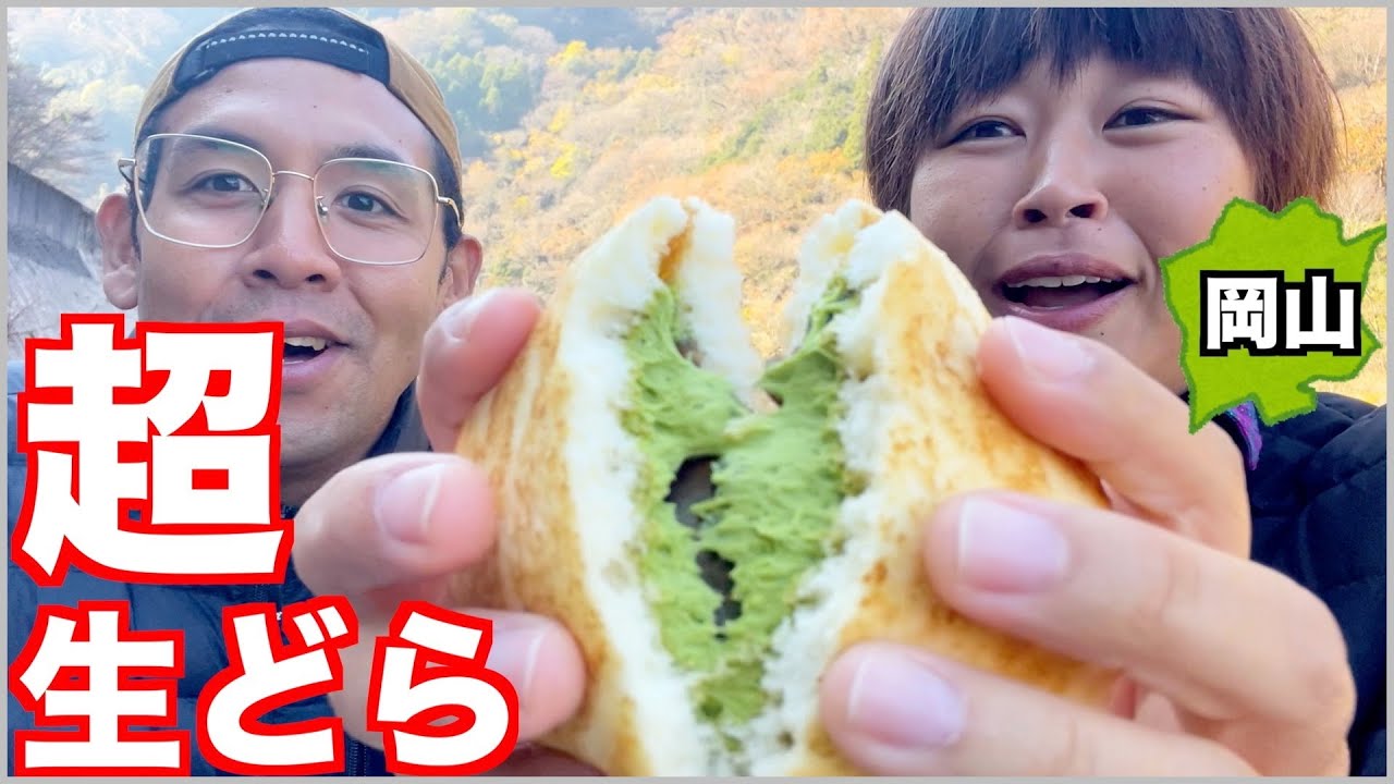【ご当地グルメ動画】【大食い】岡山でB級グルメ、ご当地菓子、おばあちゃんの手作りバイキングを爆食！【車中泊】