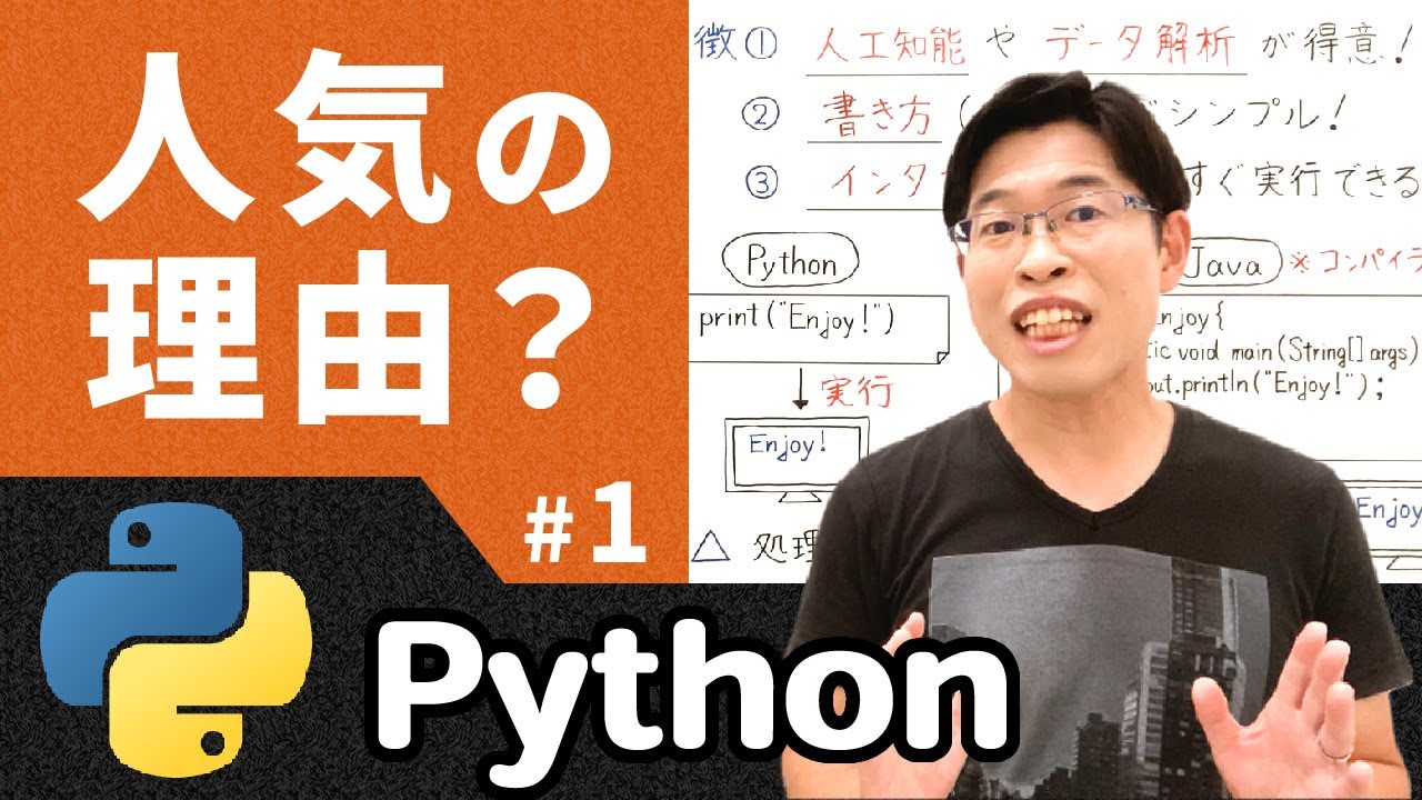 【IT関連動画まとめ】Python入門 1｜Pythonの特徴と人気の理由【高校情報1】