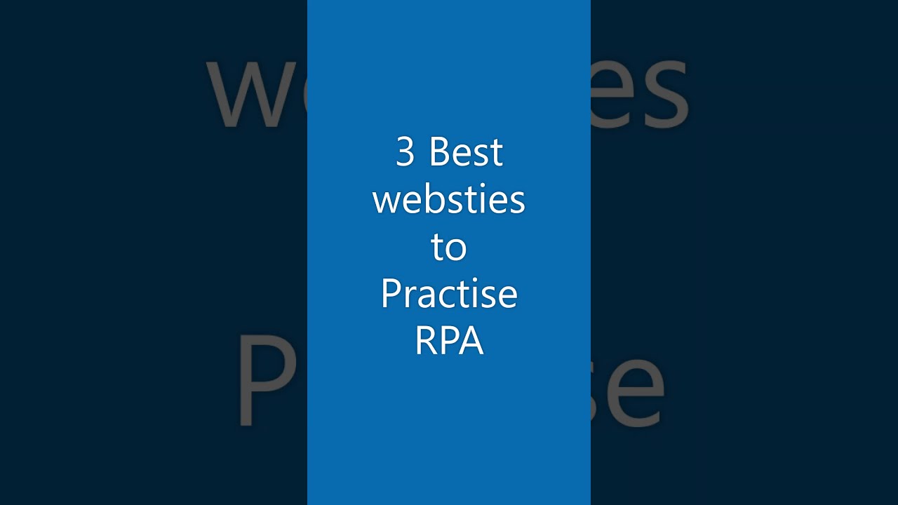 【IT関連動画まとめ】What are rpa sample websites |uipath | automation anywhere | power automate 🔗 in description