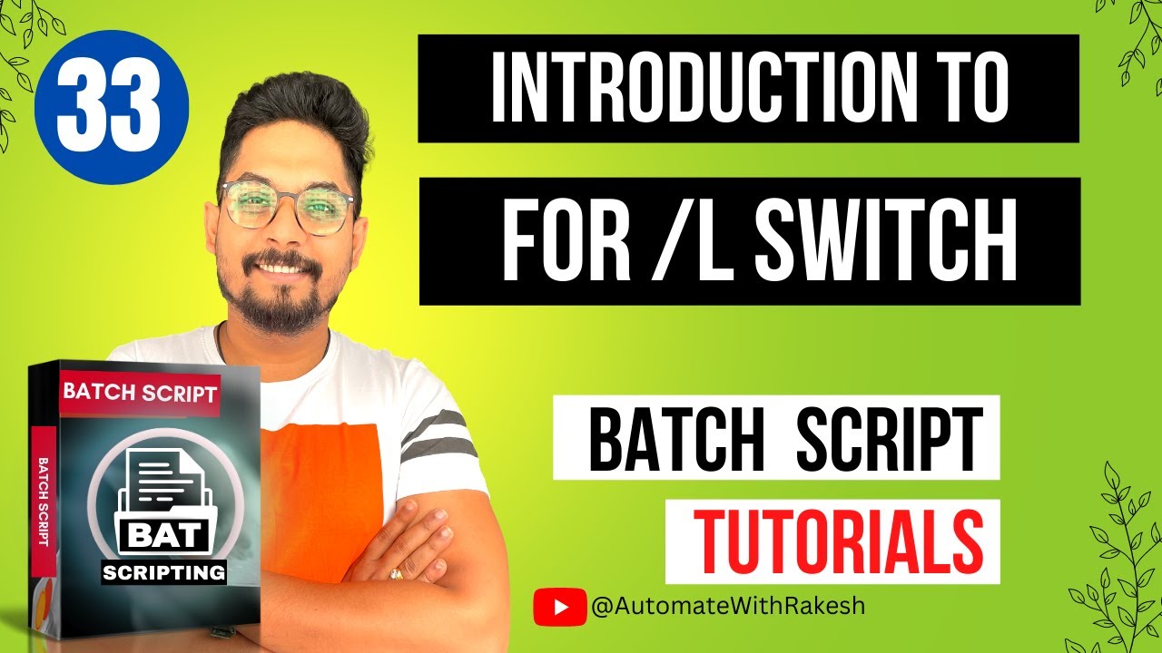 【IT関連動画まとめ】Introduction to For /L Switch in Batch Script