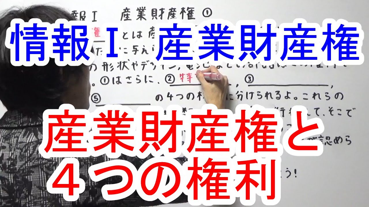 【IT関連動画まとめ】【高校情報Ⅰ】産業財産権①